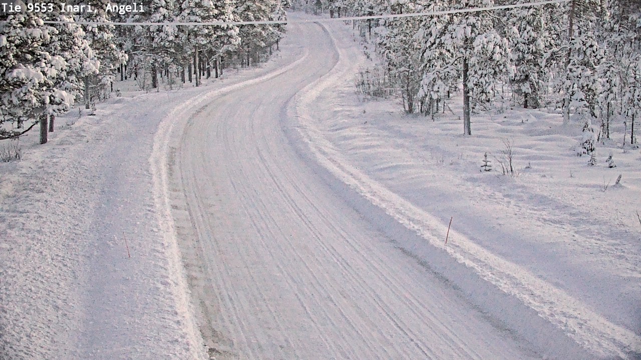 Weather Camera Image Väg 9553 Inari, Angeli, Lintupuolivaara, Inari, Lappi