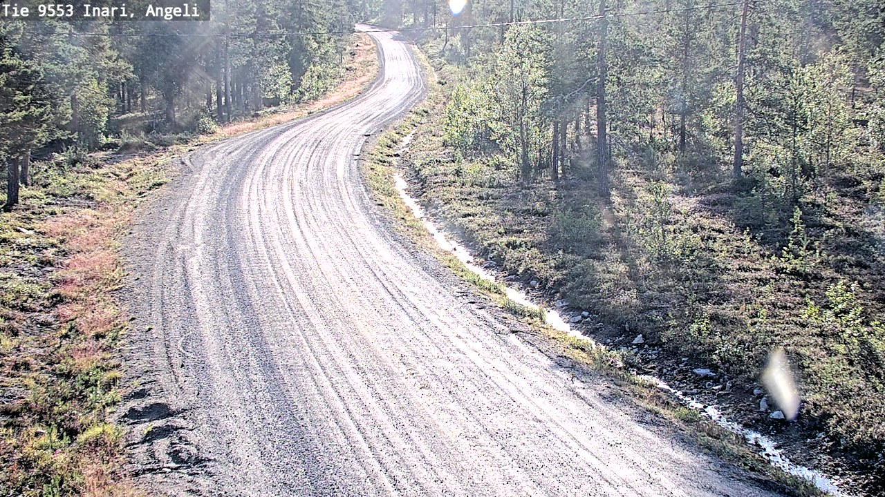 Weather Camera Image Road 9553 Inari, Angeli, Lintupuolivaara, Inari, Lappi