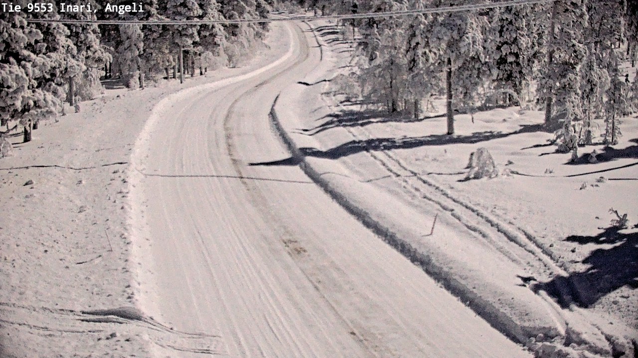 Weather Camera Image Väg 9553 Inari, Angeli, Lintupuolivaara, Inari, Lappi