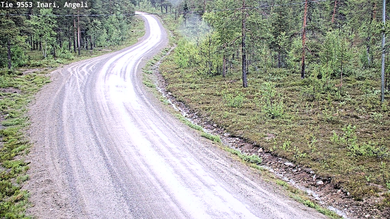 Weather Camera Image Väg 9553 Inari, Angeli, Lintupuolivaara, Inari, Lappi