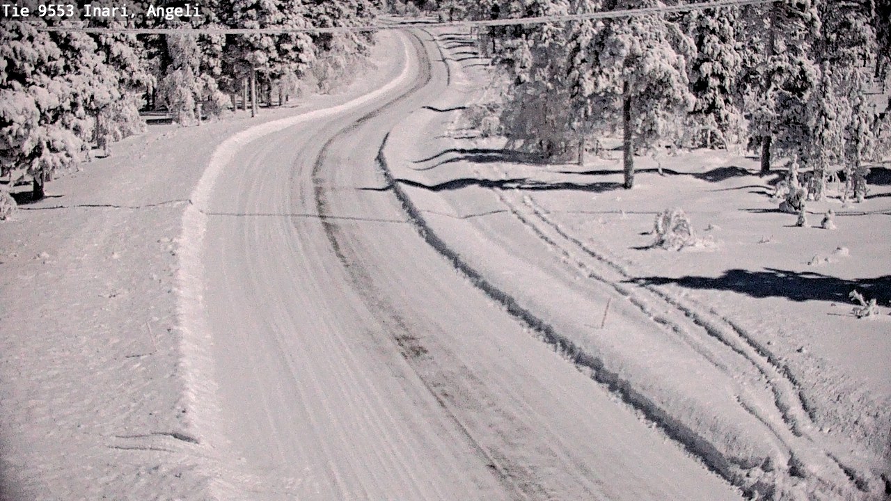 Weather Camera Image Väg 9553 Inari, Angeli, Lintupuolivaara, Inari, Lappi