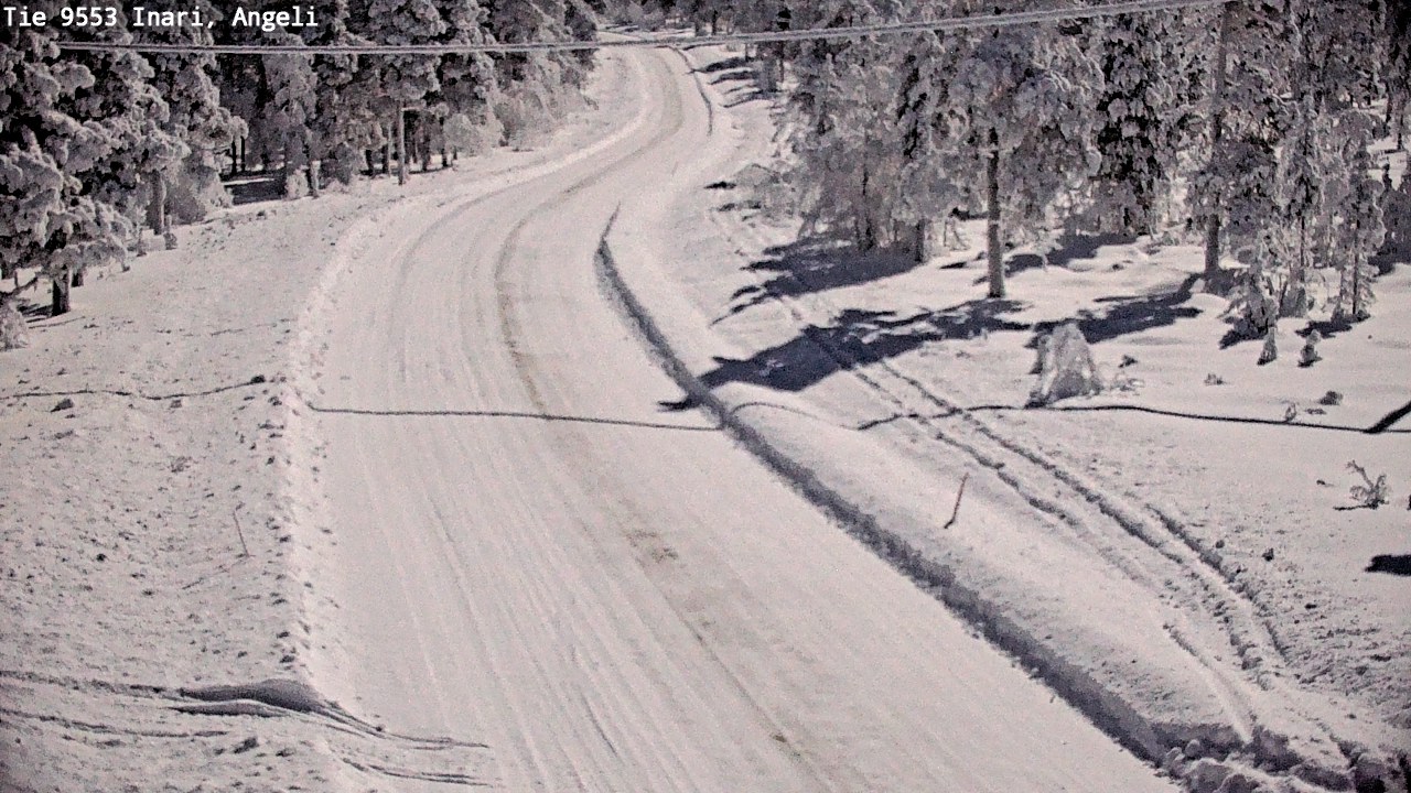 Weather Camera Image Road 9553 Inari, Angeli, Lintupuolivaara, Inari, Lappi