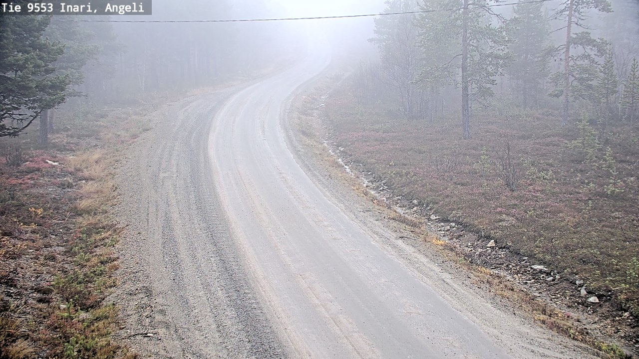 Weather Camera Image Road 9553 Inari, Angeli, Lintupuolivaara, Inari, Lappi
