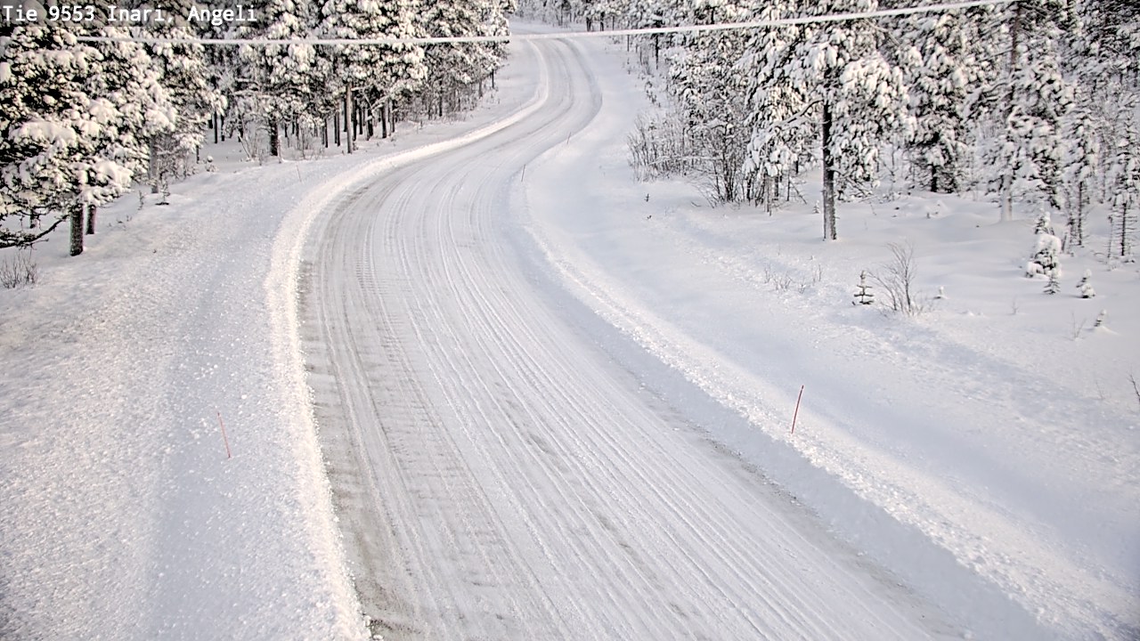 Weather Camera Image Väg 9553 Inari, Angeli, Lintupuolivaara, Inari, Lappi