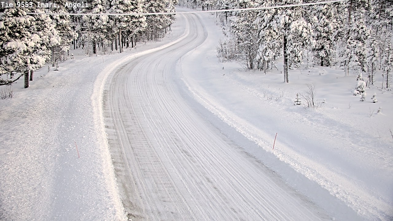Weather Camera Image Väg 9553 Inari, Angeli, Lintupuolivaara, Inari, Lappi