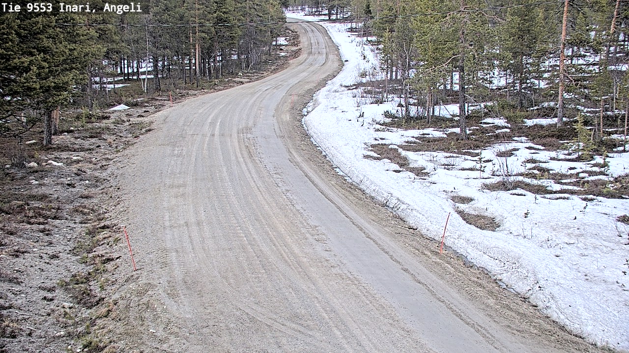 Weather Camera Image Road 9553 Inari, Angeli, Lintupuolivaara, Inari, Lappi