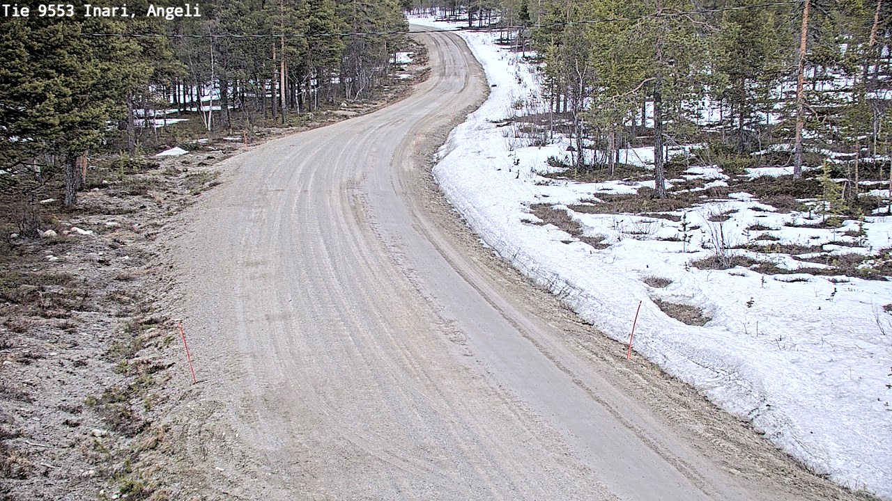 Weather Camera Image Road 9553 Inari, Angeli, Lintupuolivaara, Inari, Lappi