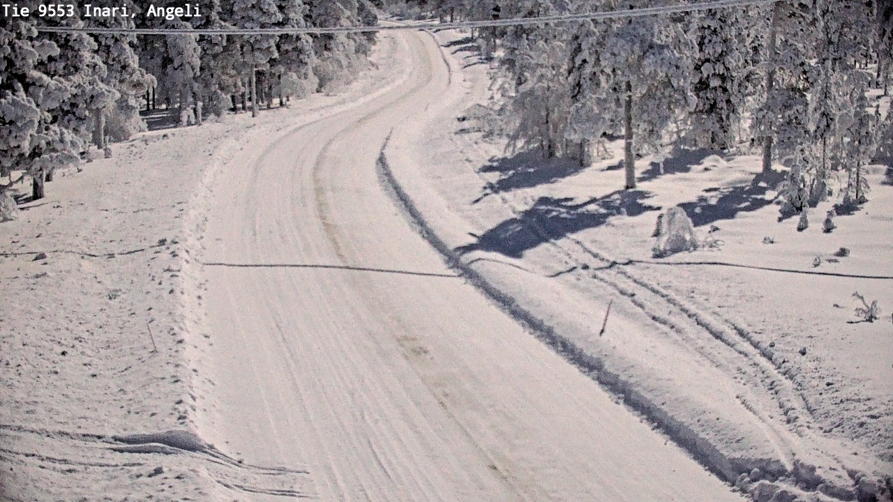 Weather Camera Image Road 9553 Inari, Angeli, Lintupuolivaara, Inari, Lappi