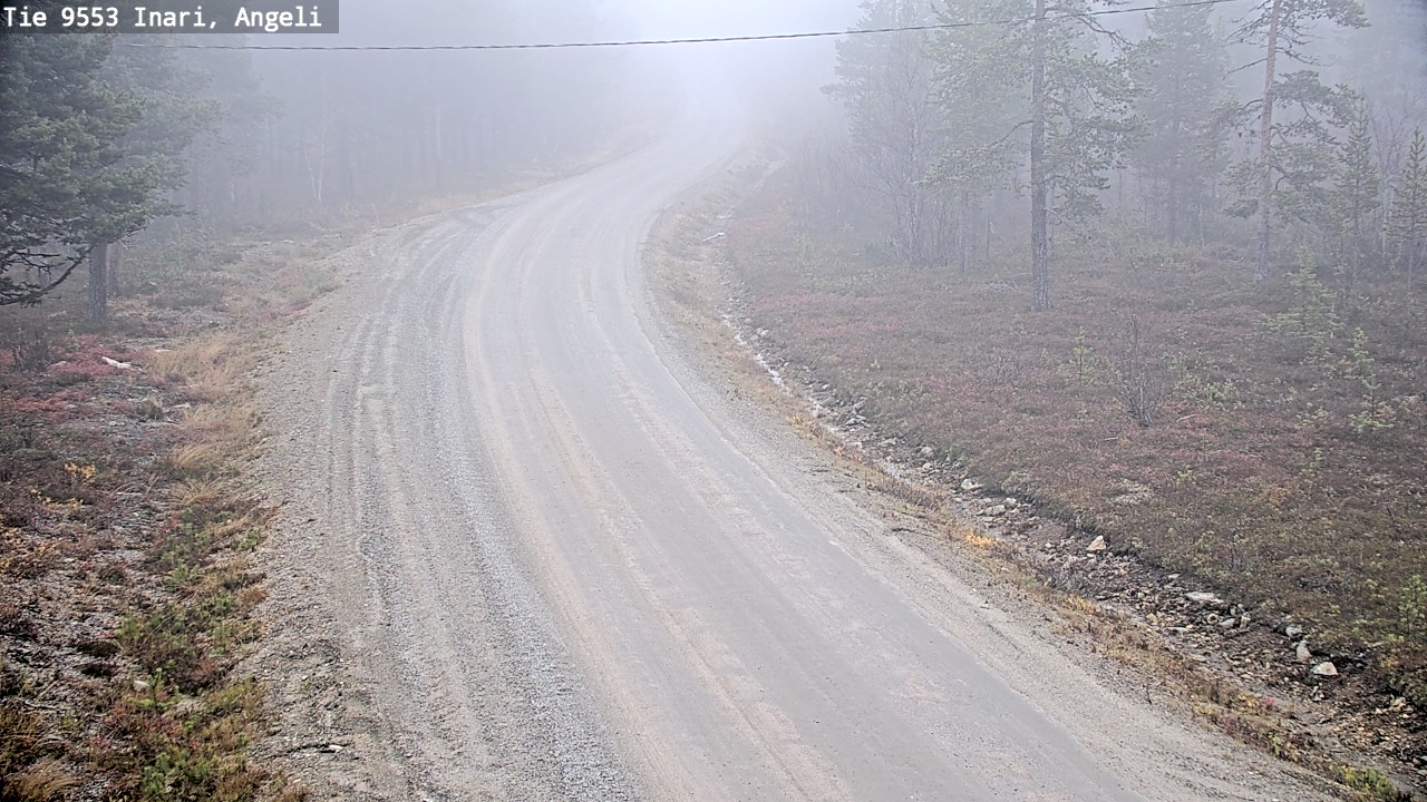 Weather Camera Image Road 9553 Inari, Angeli, Lintupuolivaara, Inari, Lappi