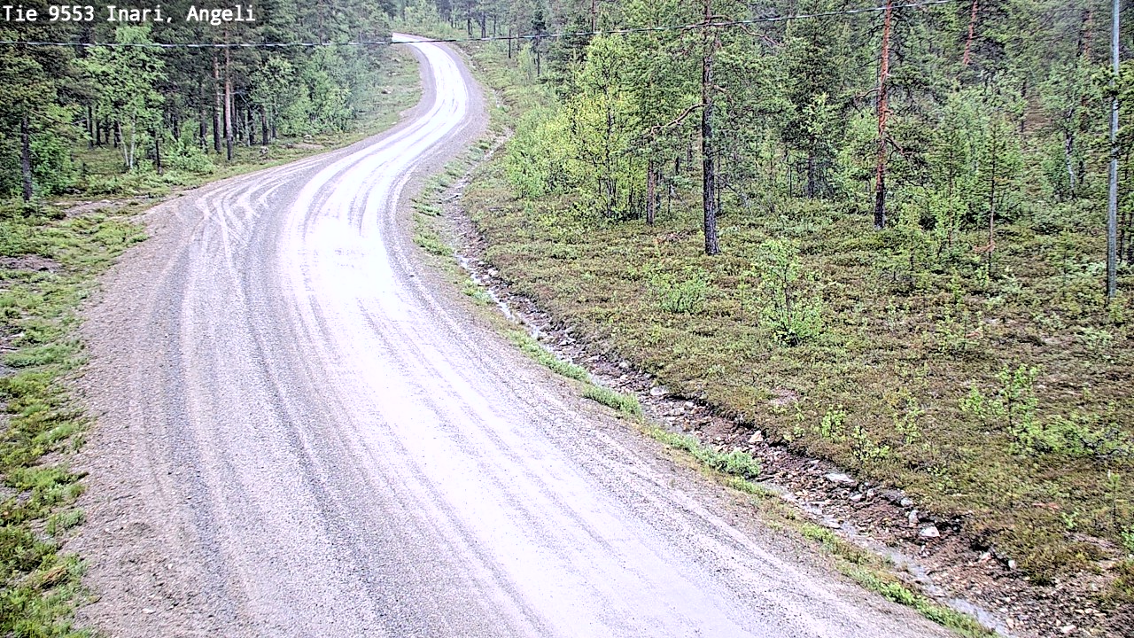 Weather Camera Image Road 9553 Inari, Angeli, Lintupuolivaara, Inari, Lappi
