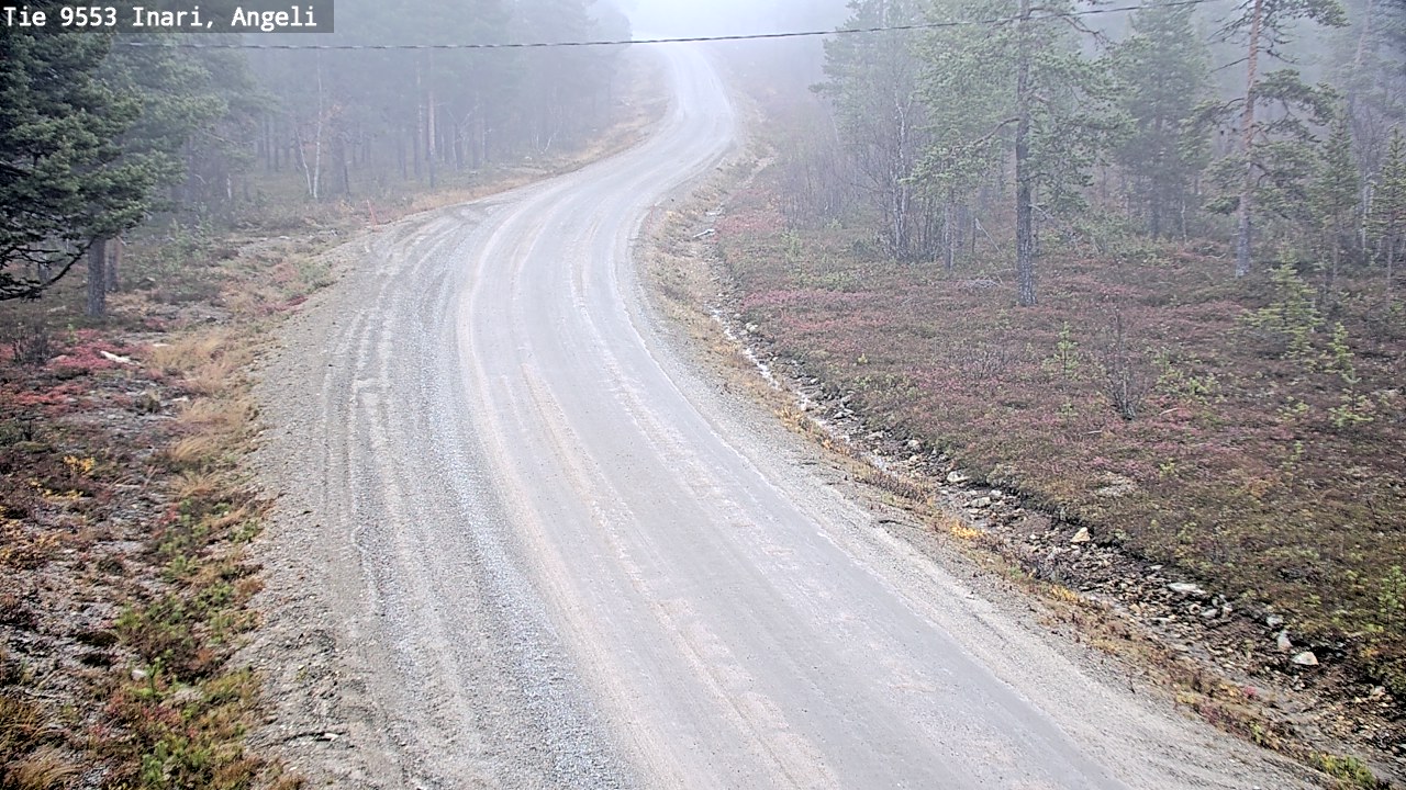 Weather Camera Image Road 9553 Inari, Angeli, Lintupuolivaara, Inari, Lappi