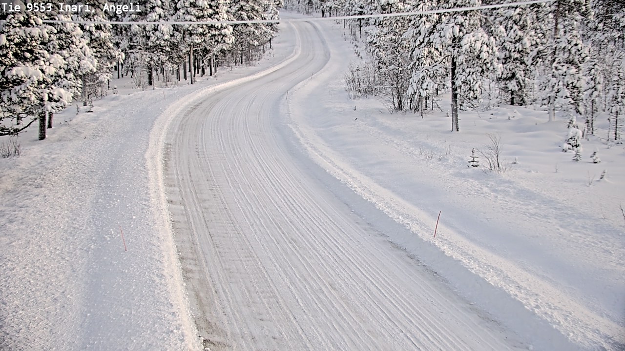 Weather Camera Image Väg 9553 Inari, Angeli, Lintupuolivaara, Inari, Lappi