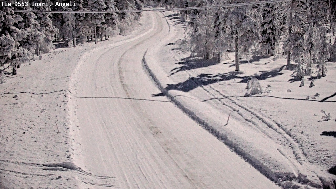 Weather Camera Image Road 9553 Inari, Angeli, Lintupuolivaara, Inari, Lappi