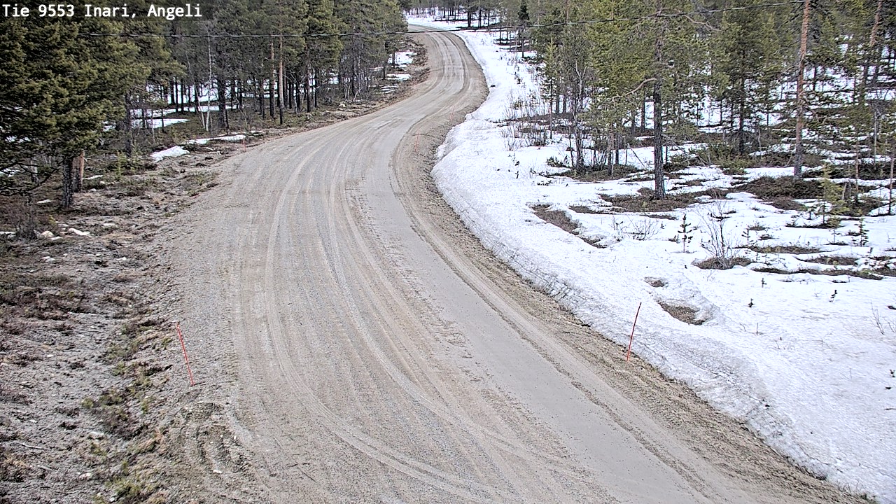 Weather Camera Image Road 9553 Inari, Angeli, Lintupuolivaara, Inari, Lappi