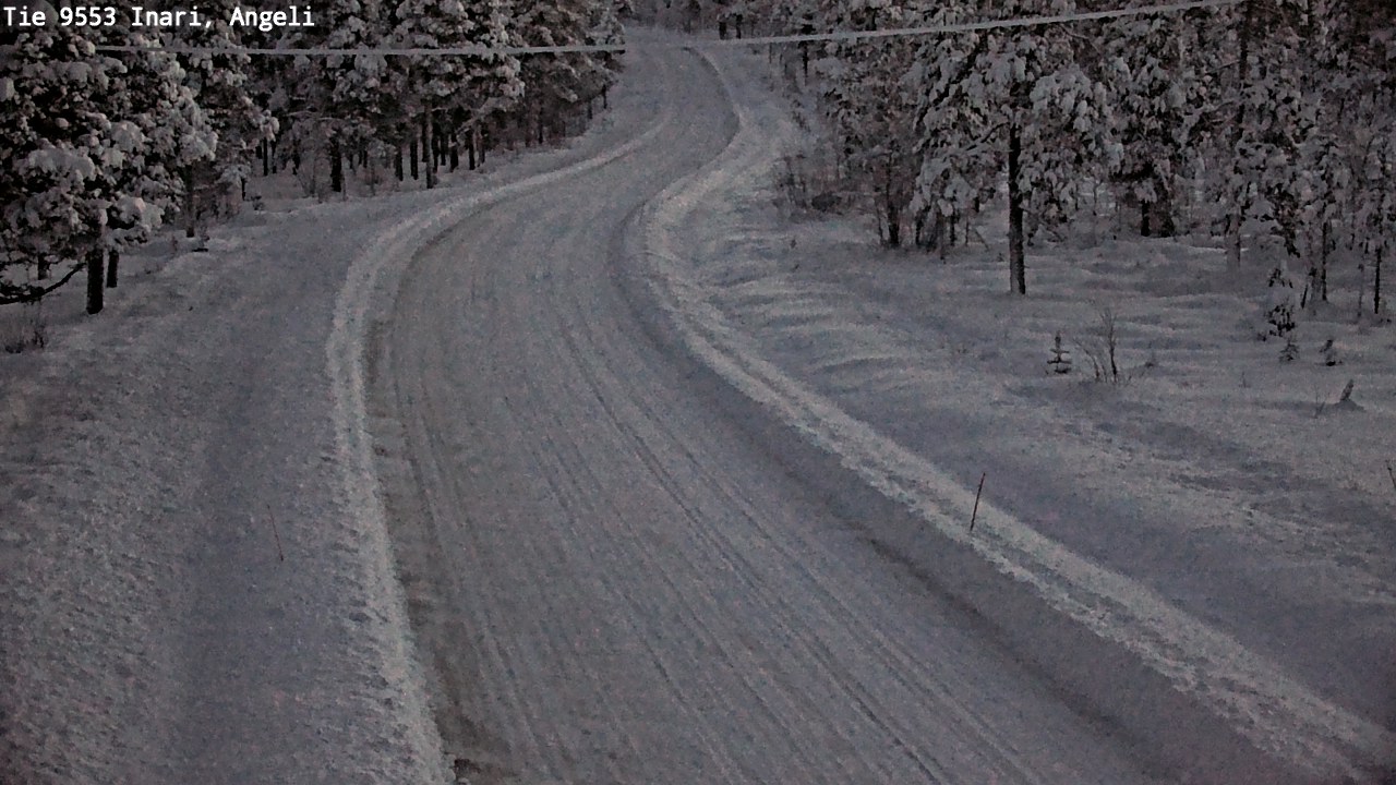 Weather Camera Image Väg 9553 Inari, Angeli, Lintupuolivaara, Inari, Lappi