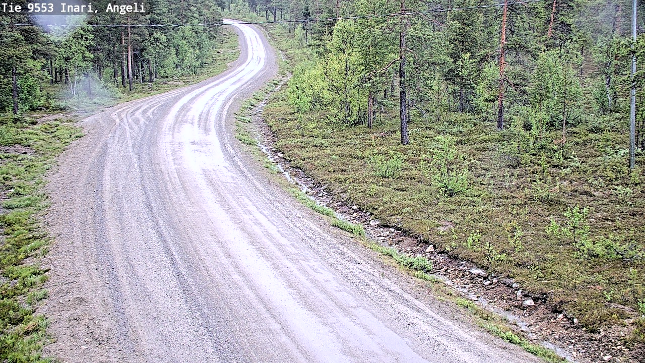 Weather Camera Image Väg 9553 Inari, Angeli, Lintupuolivaara, Inari, Lappi