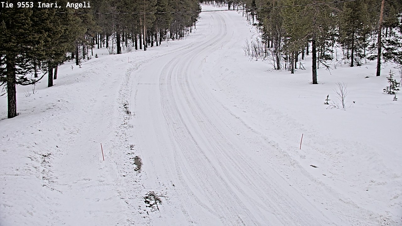Weather Camera Image Road 9553 Inari, Angeli, Lintupuolivaara, Inari, Lappi