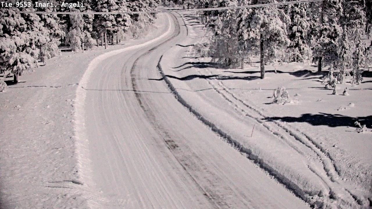 Weather Camera Image Väg 9553 Inari, Angeli, Lintupuolivaara, Inari, Lappi