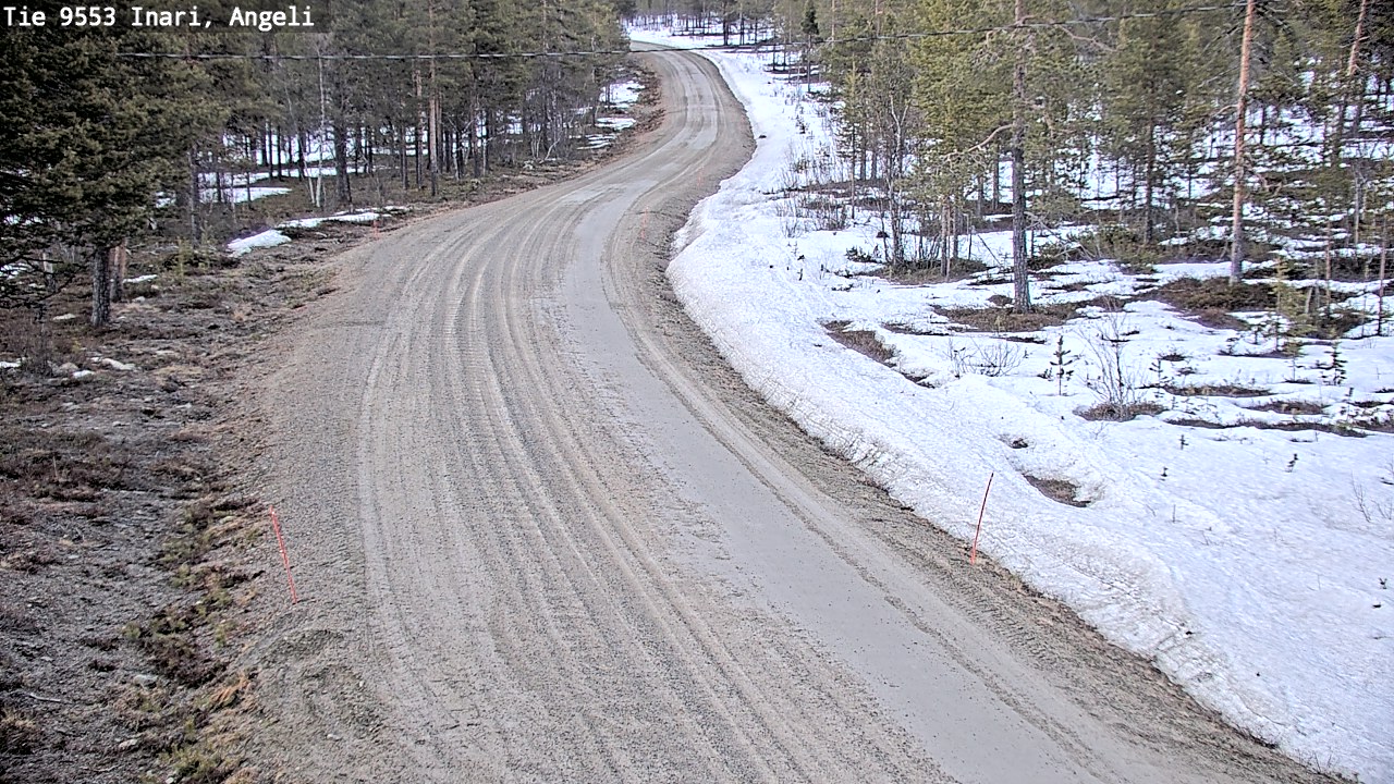 Weather Camera Image Road 9553 Inari, Angeli, Lintupuolivaara, Inari, Lappi