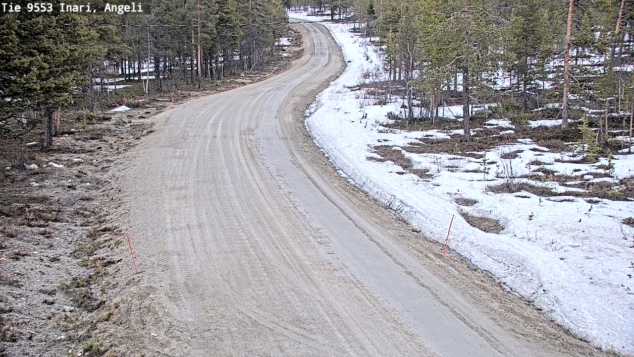 Weather Camera Image Road 9553 Inari, Angeli, Lintupuolivaara, Inari, Lappi