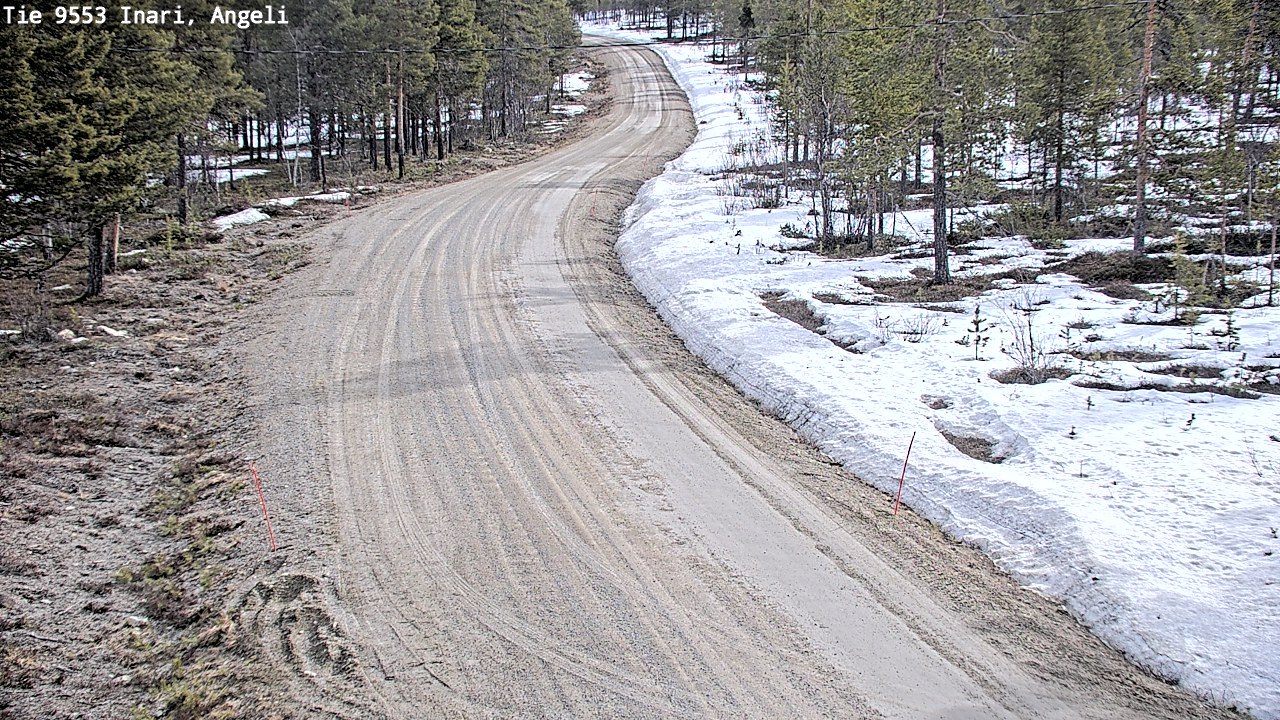 Weather Camera Image Road 9553 Inari, Angeli, Lintupuolivaara, Inari, Lappi