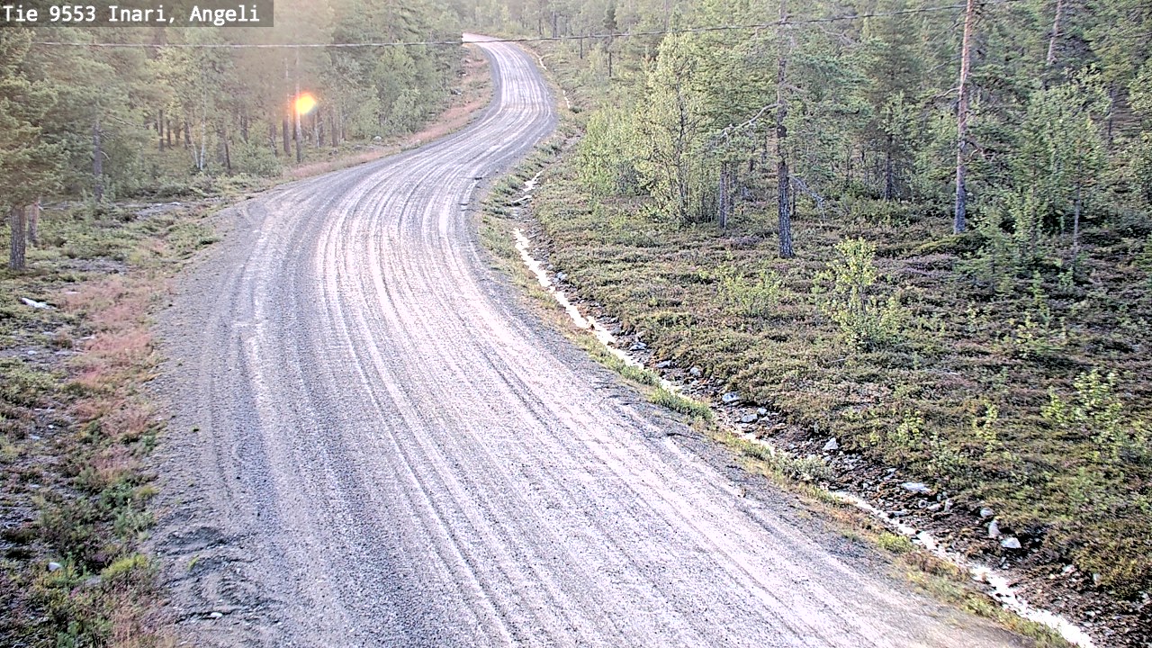 Weather Camera Image Road 9553 Inari, Angeli, Lintupuolivaara, Inari, Lappi