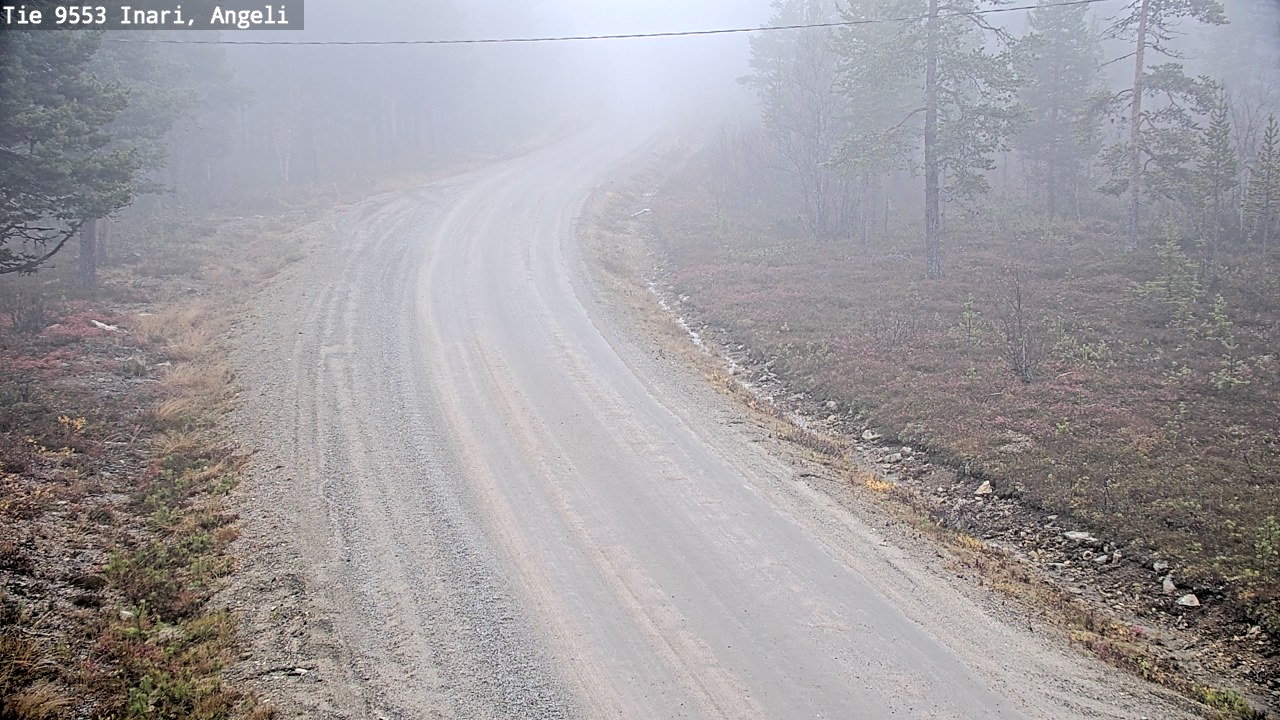 Weather Camera Image Road 9553 Inari, Angeli, Lintupuolivaara, Inari, Lappi