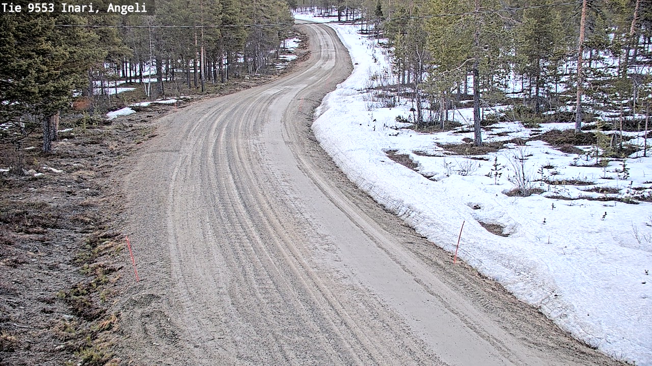 Weather Camera Image Road 9553 Inari, Angeli, Lintupuolivaara, Inari, Lappi