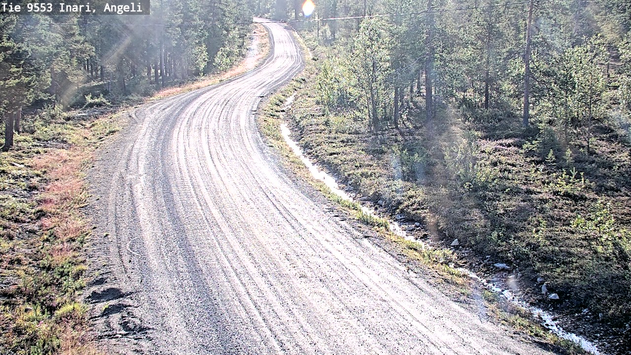 Weather Camera Image Road 9553 Inari, Angeli, Lintupuolivaara, Inari, Lappi