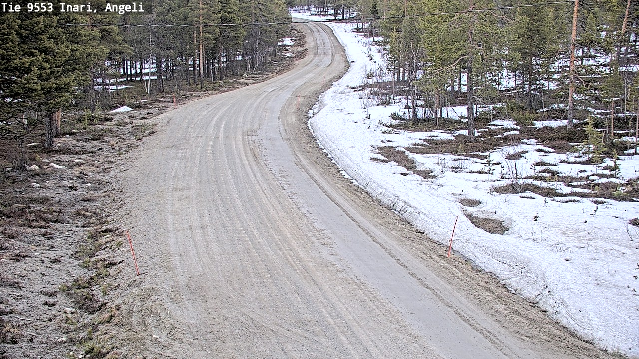 Weather Camera Image Road 9553 Inari, Angeli, Lintupuolivaara, Inari, Lappi