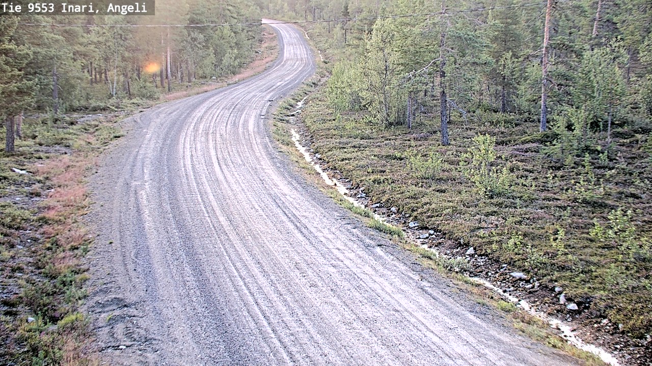 Weather Camera Image Road 9553 Inari, Angeli, Lintupuolivaara, Inari, Lappi