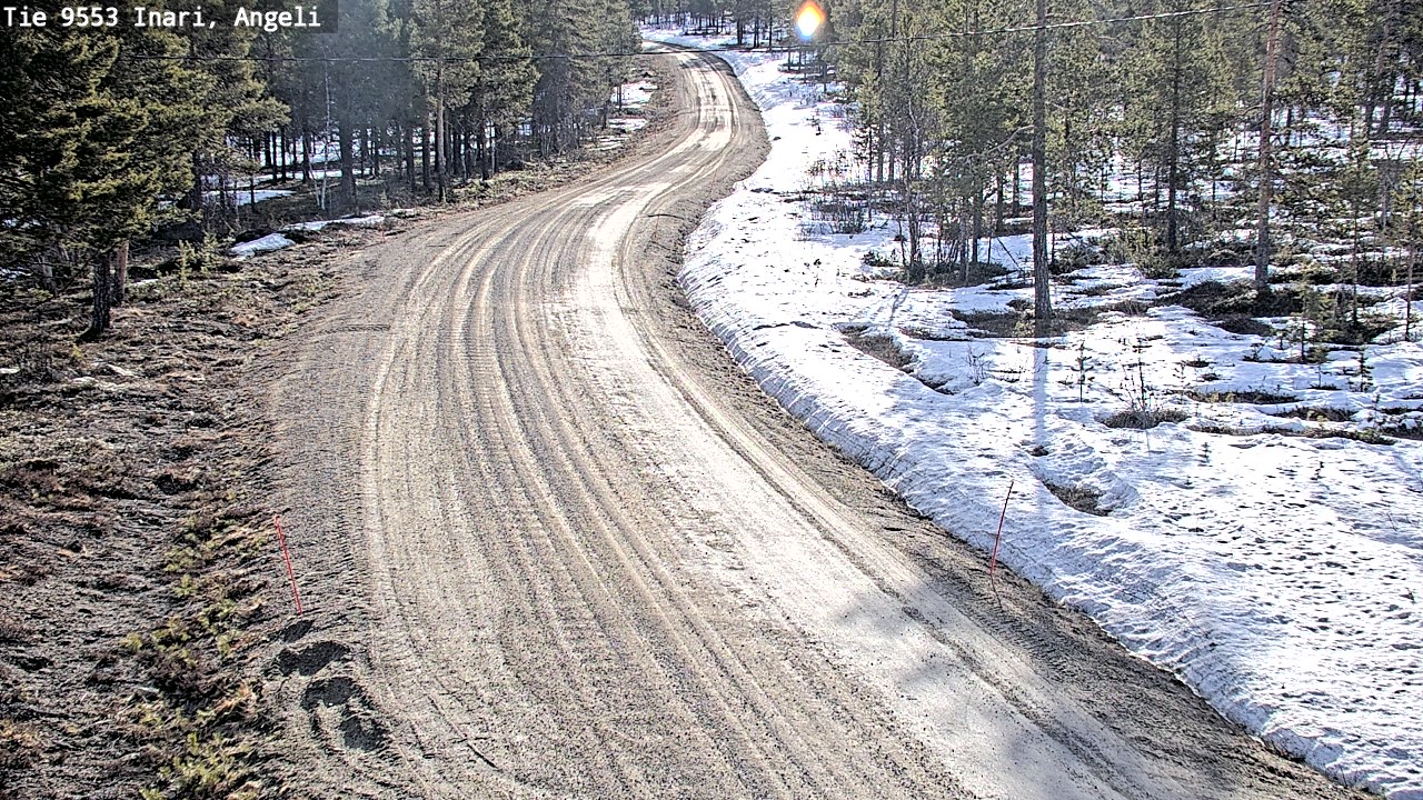 Weather Camera Image Road 9553 Inari, Angeli, Lintupuolivaara, Inari, Lappi