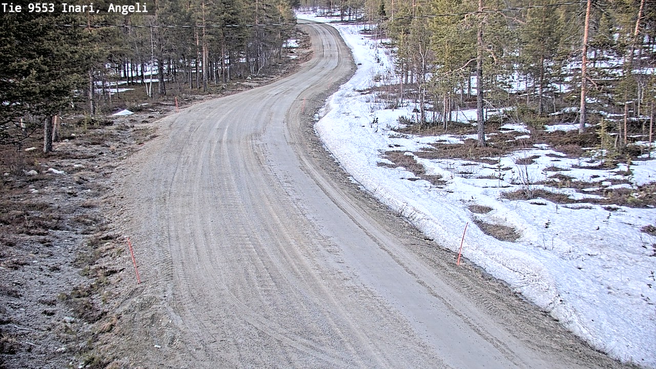 Weather Camera Image Road 9553 Inari, Angeli, Lintupuolivaara, Inari, Lappi