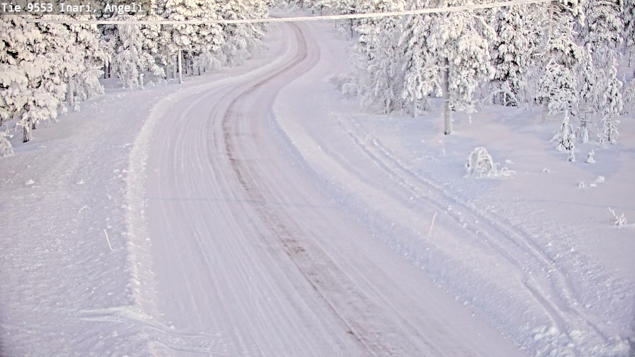 Weather Camera Image Road 9553 Inari, Angeli, Lintupuolivaara, Inari, Lappi