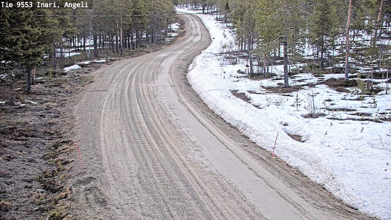 Weather Camera Image Road 9553 Inari, Angeli, Lintupuolivaara, Inari, Lappi