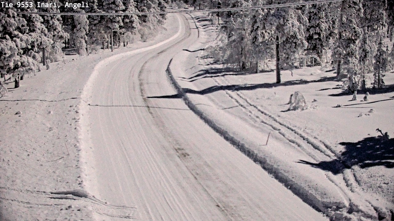 Weather Camera Image Väg 9553 Inari, Angeli, Lintupuolivaara, Inari, Lappi