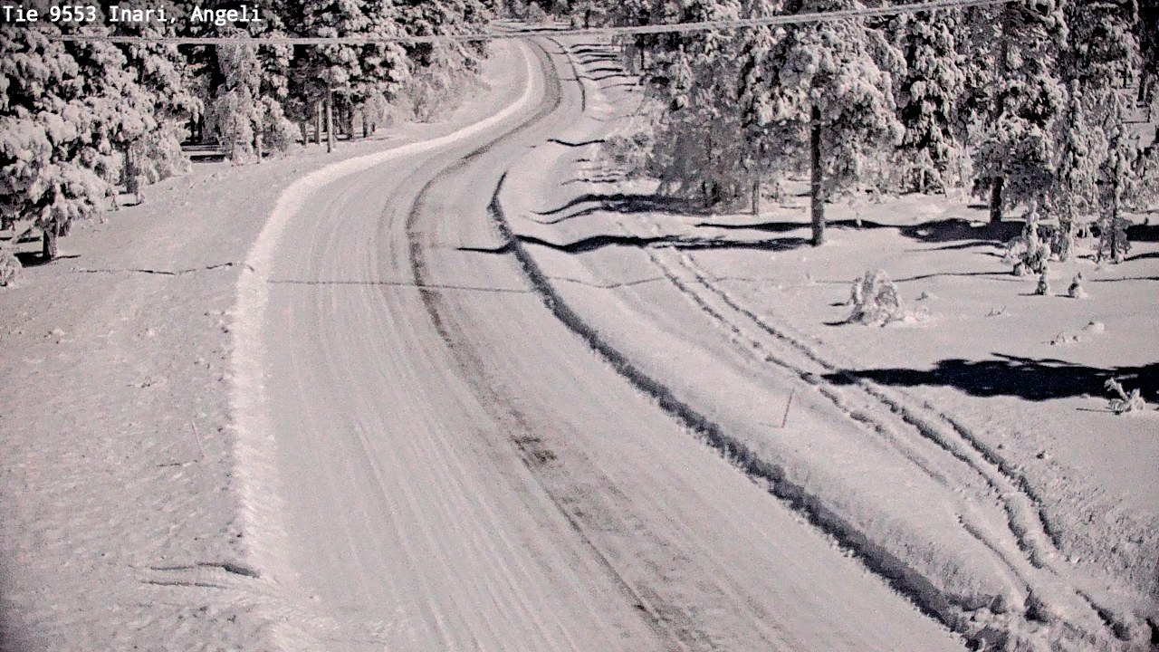 Weather Camera Image Väg 9553 Inari, Angeli, Lintupuolivaara, Inari, Lappi