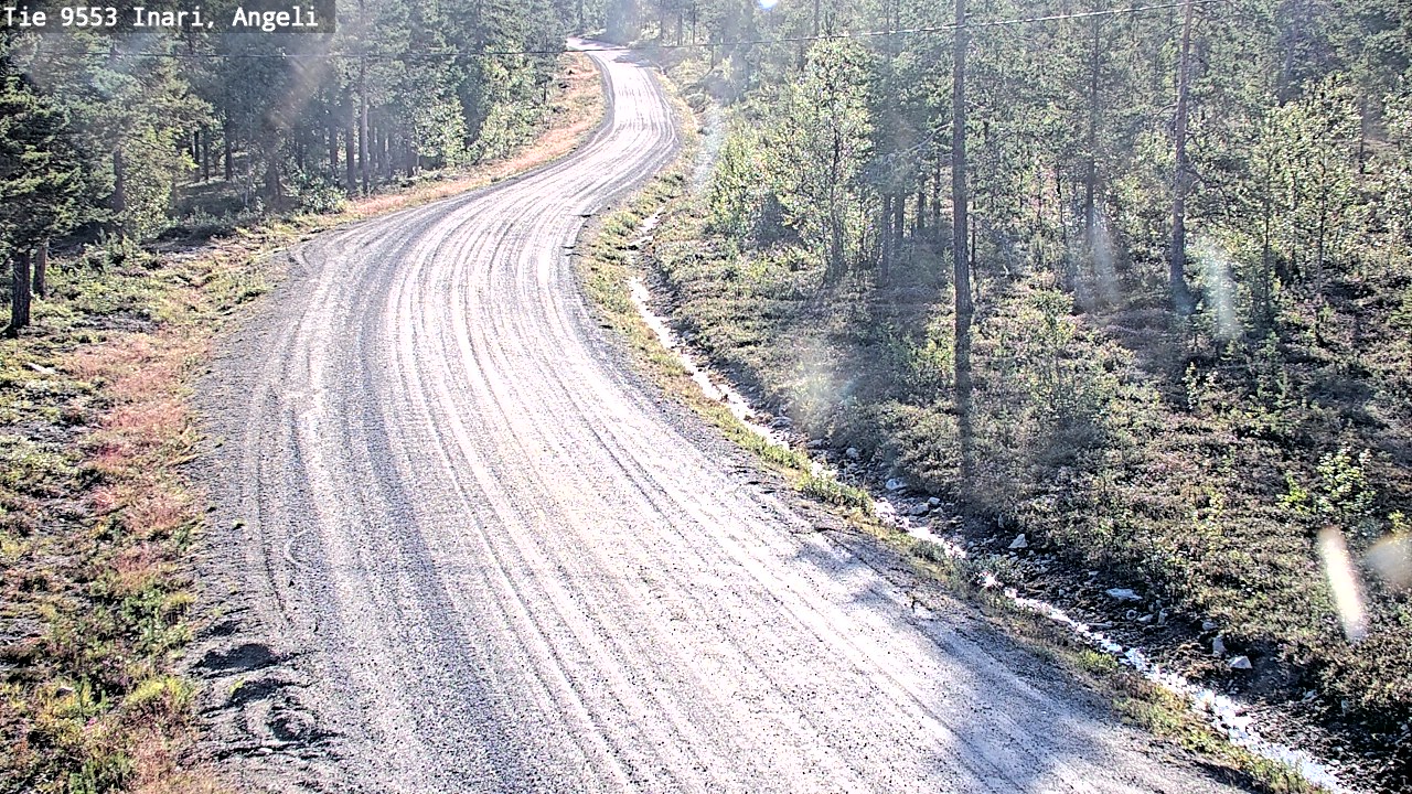 Weather Camera Image Road 9553 Inari, Angeli, Lintupuolivaara, Inari, Lappi