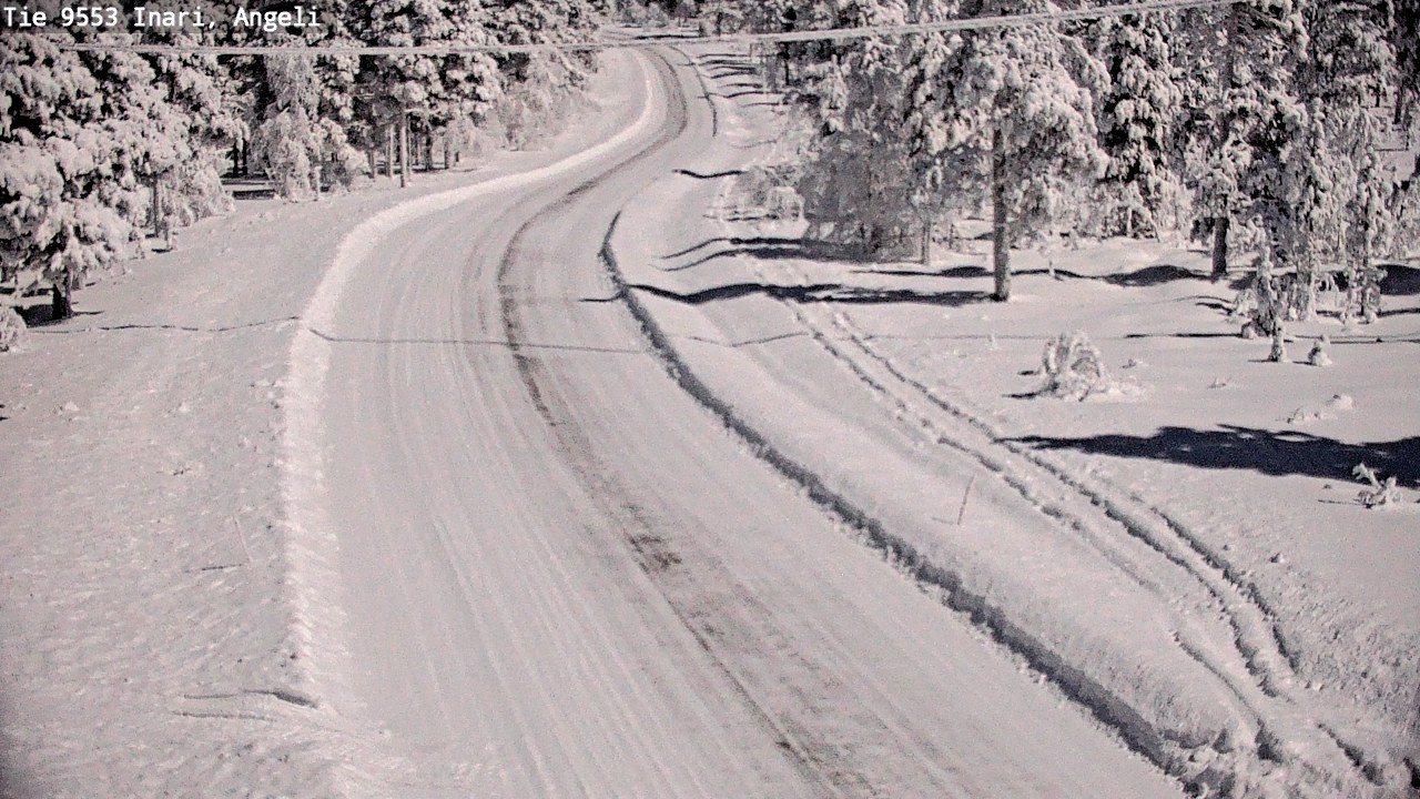 Weather Camera Image Väg 9553 Inari, Angeli, Lintupuolivaara, Inari, Lappi