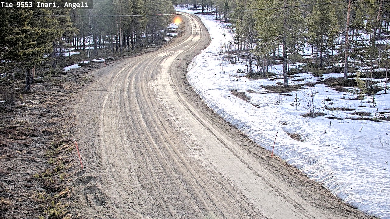 Weather Camera Image Road 9553 Inari, Angeli, Lintupuolivaara, Inari, Lappi