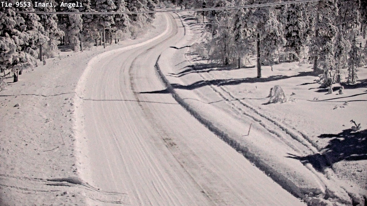 Weather Camera Image Väg 9553 Inari, Angeli, Lintupuolivaara, Inari, Lappi