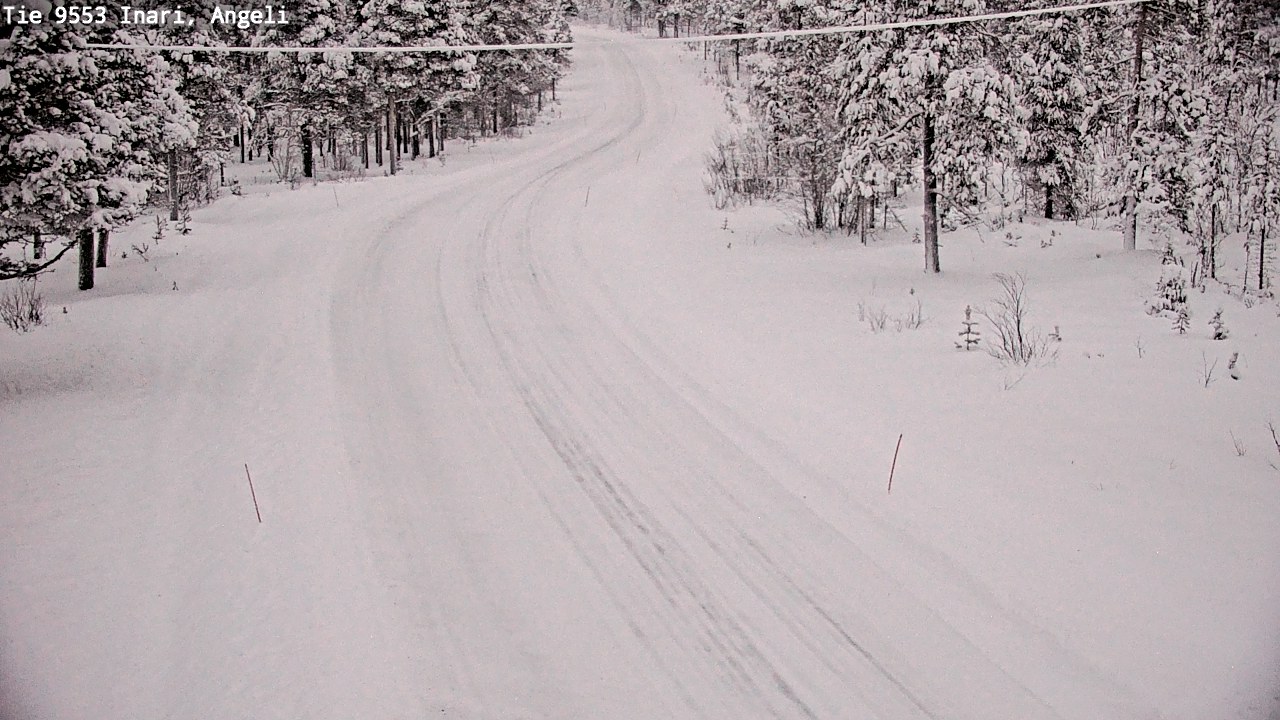 Weather Camera Image Road 9553 Inari, Angeli, Lintupuolivaara, Inari, Lappi