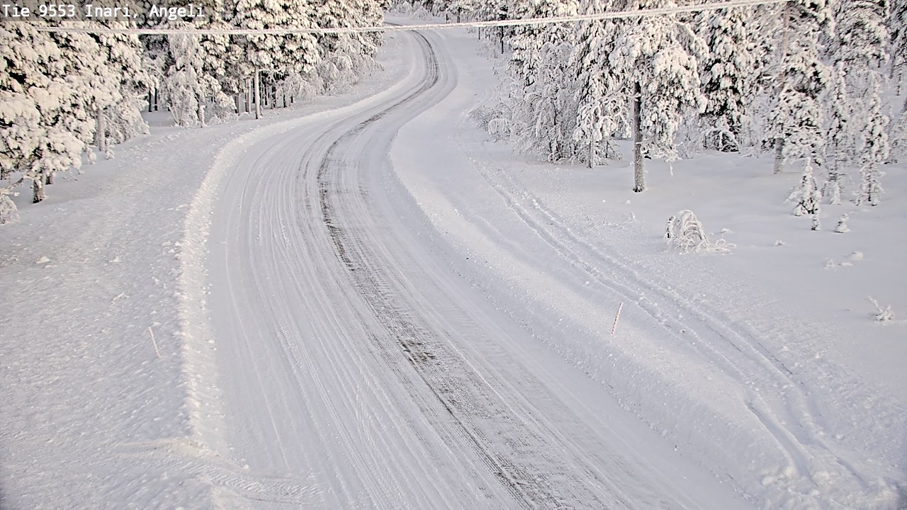 Weather Camera Image Road 9553 Inari, Angeli, Lintupuolivaara, Inari, Lappi