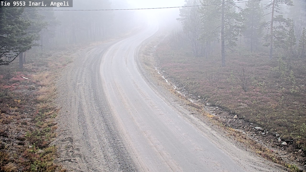 Weather Camera Image Road 9553 Inari, Angeli, Lintupuolivaara, Inari, Lappi