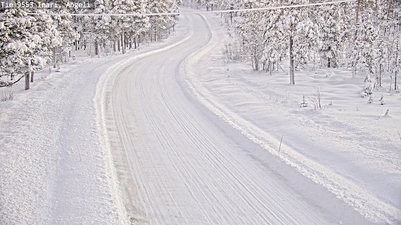 Weather Camera Image Väg 9553 Inari, Angeli, Lintupuolivaara, Inari, Lappi