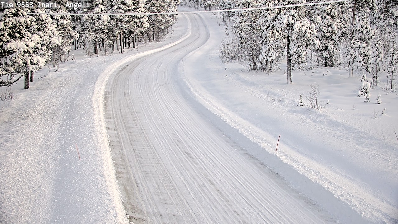 Weather Camera Image Väg 9553 Inari, Angeli, Lintupuolivaara, Inari, Lappi