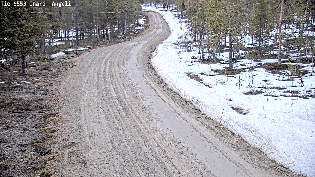 Weather Camera Image Road 9553 Inari, Angeli, Lintupuolivaara, Inari, Lappi