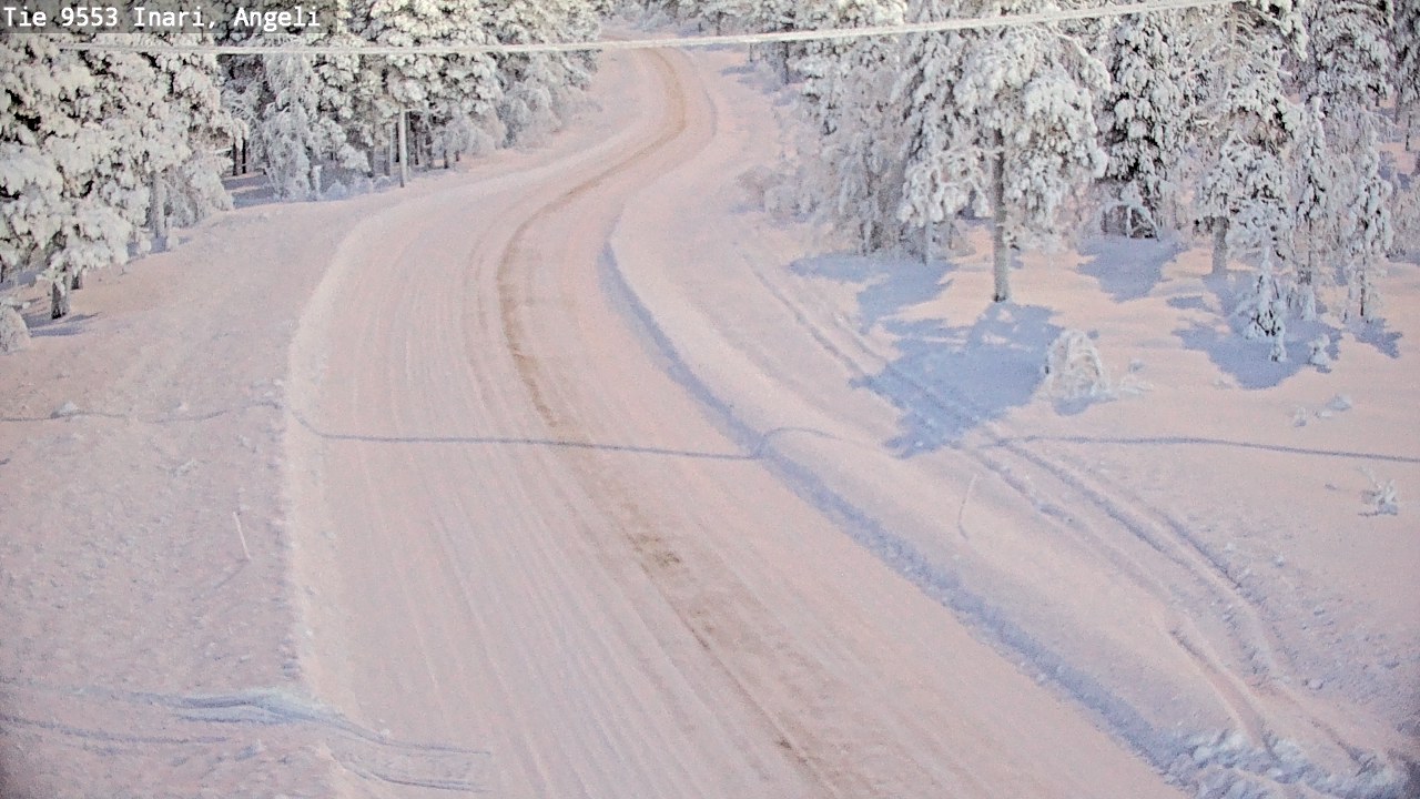 Weather Camera Image Road 9553 Inari, Angeli, Lintupuolivaara, Inari, Lappi