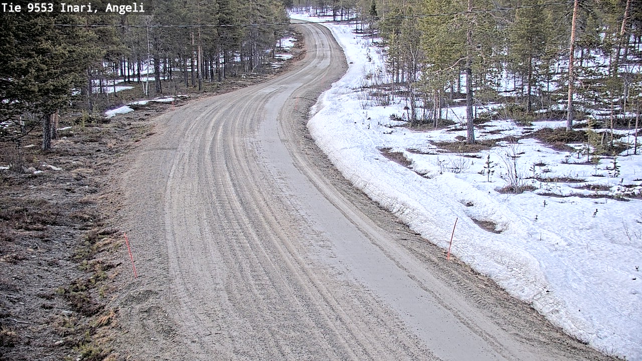Weather Camera Image Road 9553 Inari, Angeli, Lintupuolivaara, Inari, Lappi