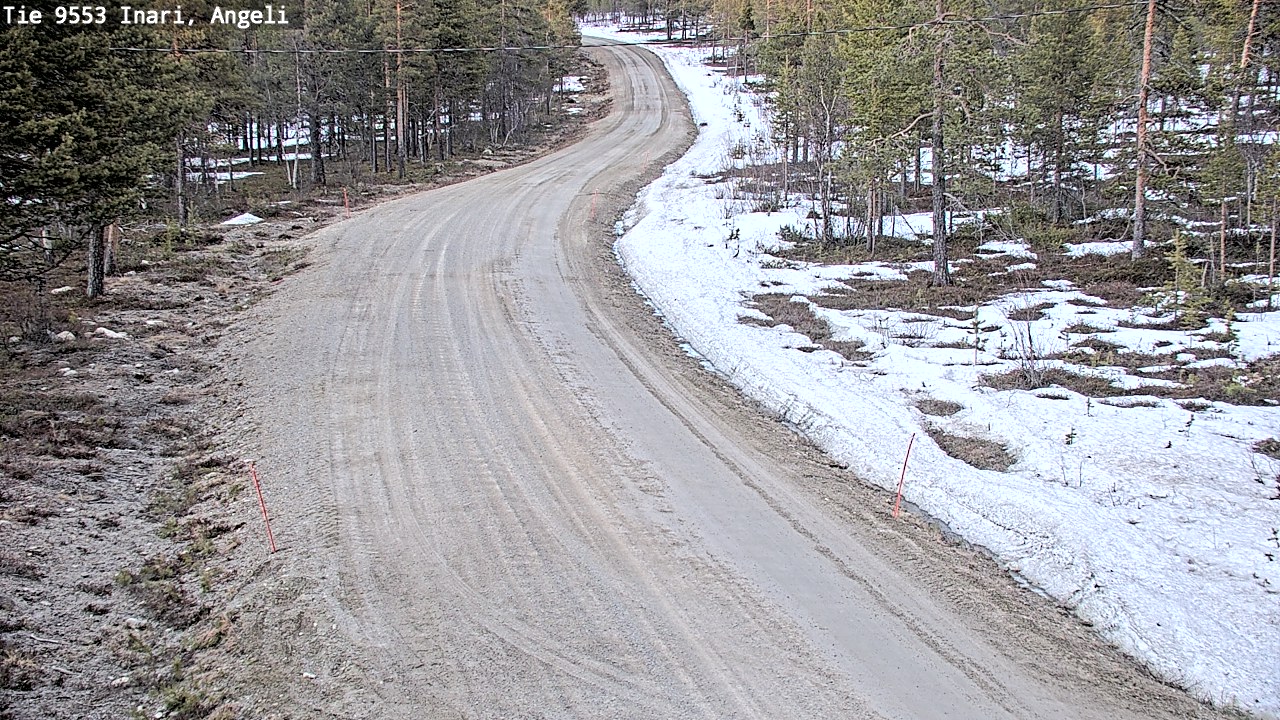 Weather Camera Image Road 9553 Inari, Angeli, Lintupuolivaara, Inari, Lappi